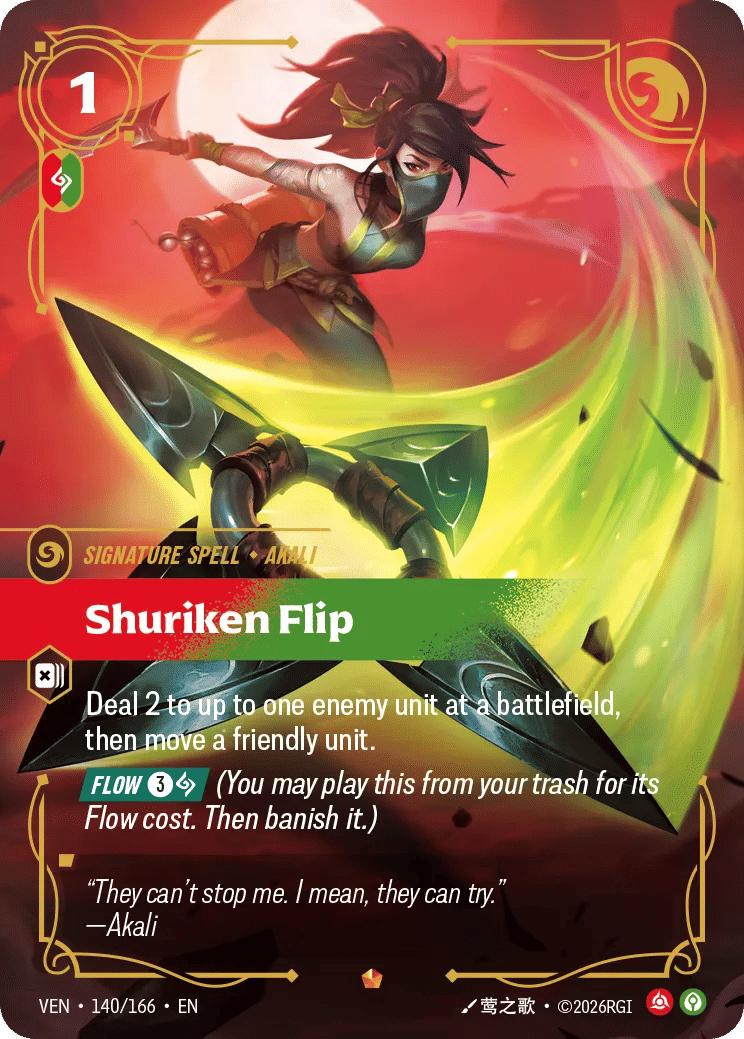 Shuriken Flip — Vendetta — Riftbound: League of Legends TCG