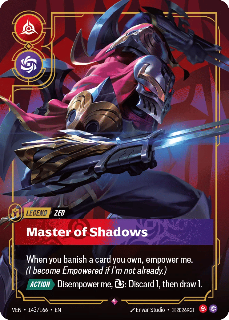Zed - Master of Shadows — Vendetta — Riftbound: League of Legends TCG