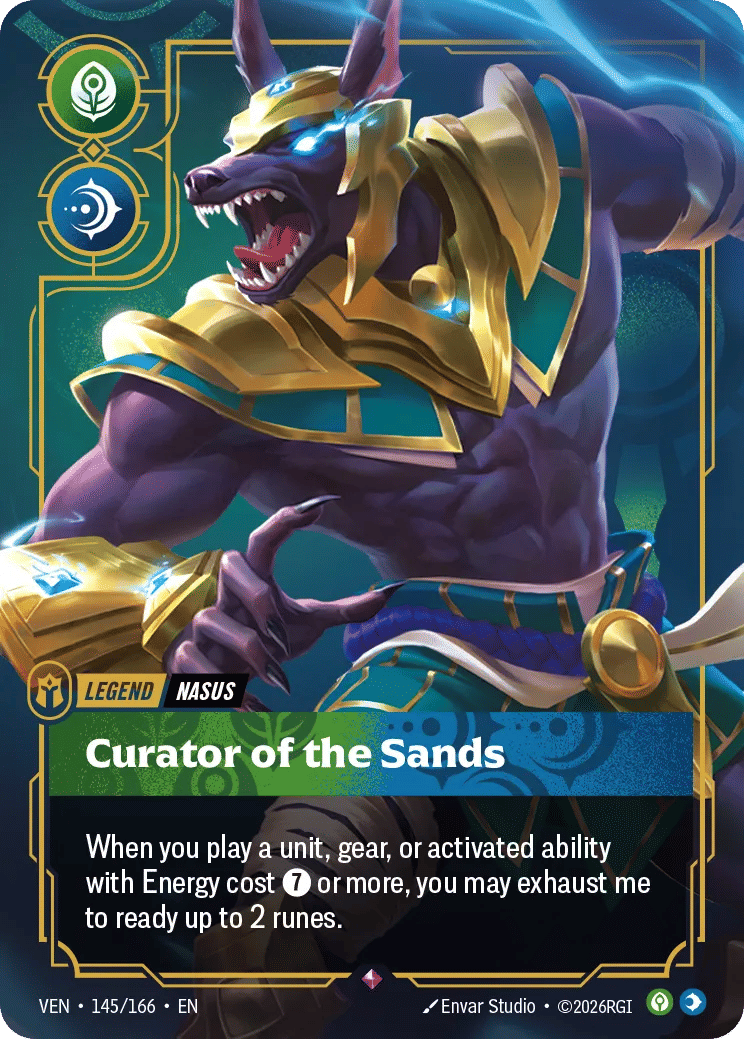 Nasus - Curator of the Sands — Vendetta — Riftbound: League of Legends TCG
