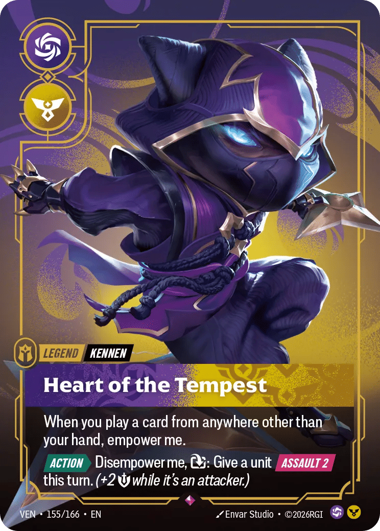 Kennen - Heart of the Tempest — Vendetta — Riftbound: League of Legends TCG