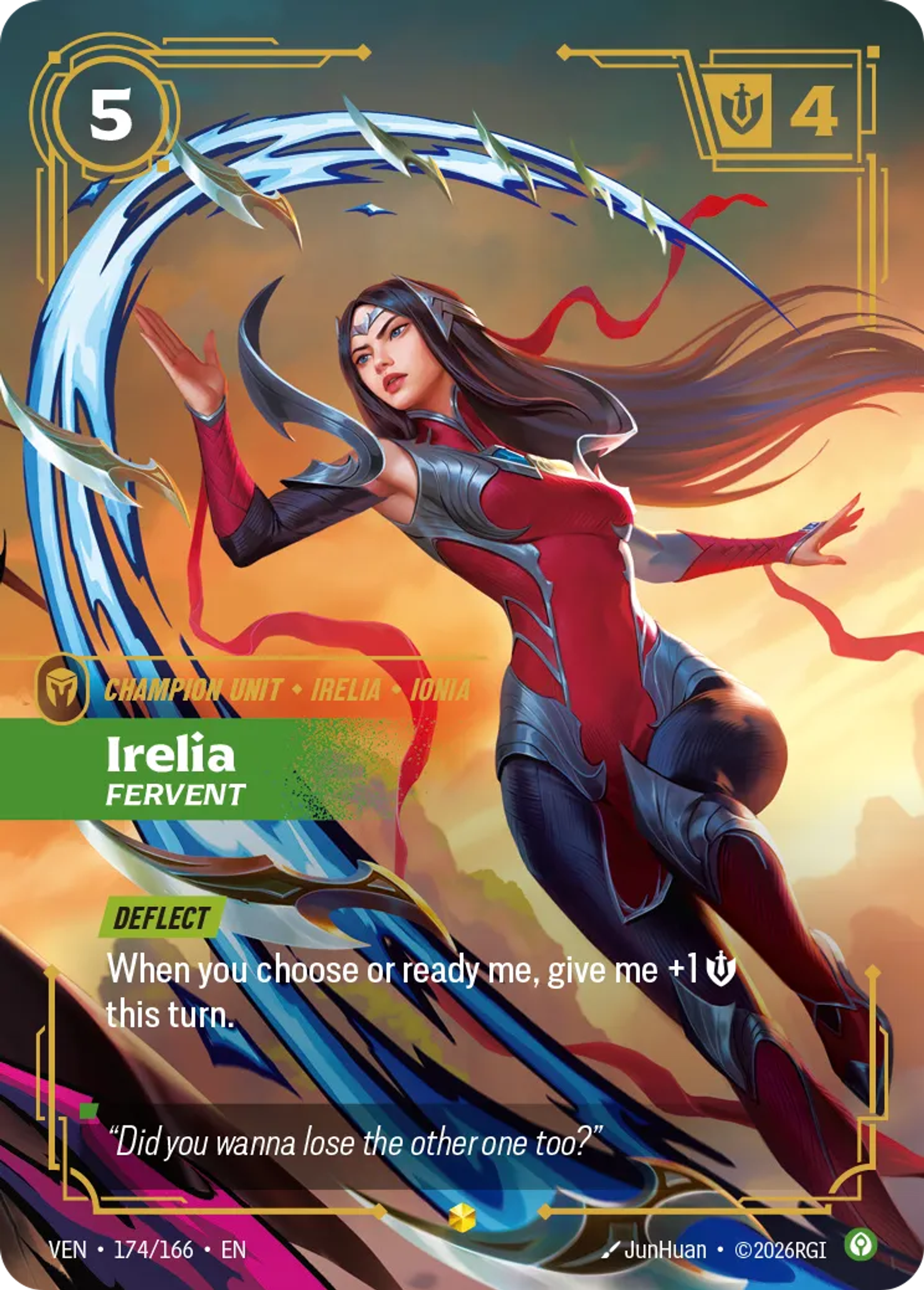 Irelia - Fervent — Vendetta — Riftbound