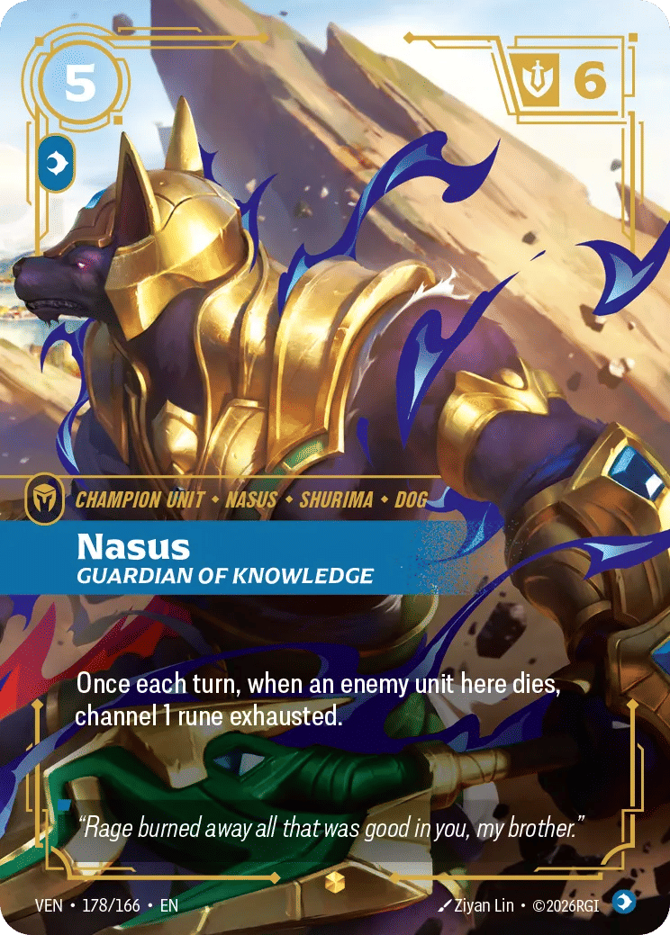 Nasus - Guardian of Knowledge — Vendetta — Riftbound: League of Legends TCG