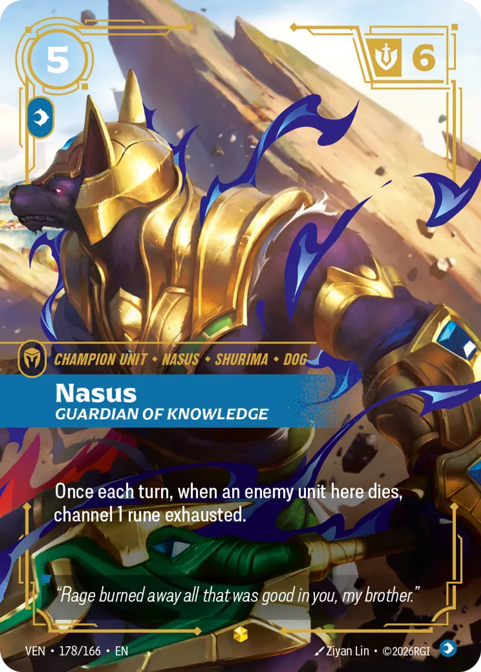Nasus - Guardian of Knowledge — Vendetta — Riftbound