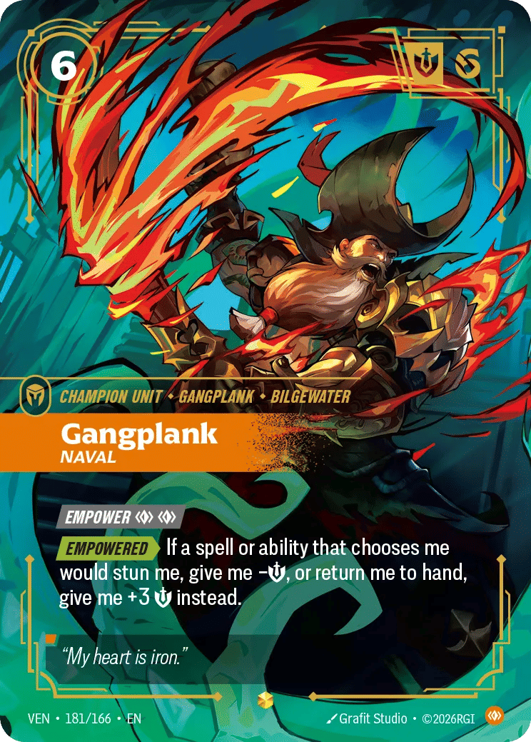 Gangplank - Naval — Vendetta — Riftbound: League of Legends TCG