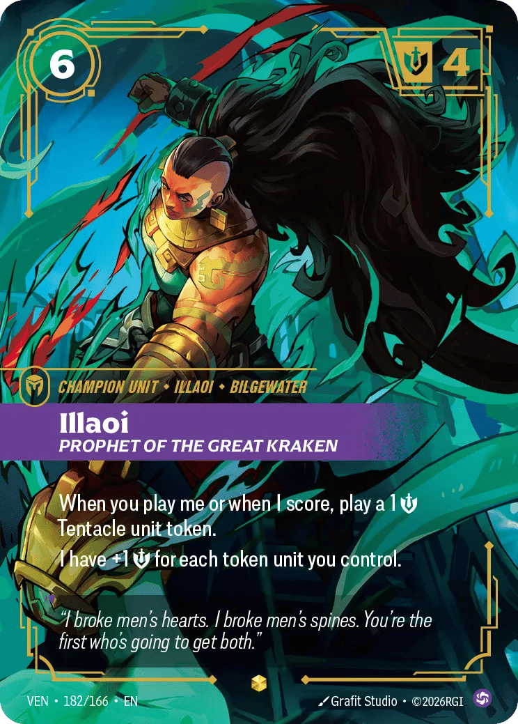 Illaoi - Prophet of the Great Kraken — Vendetta — Riftbound: League of Legends TCG