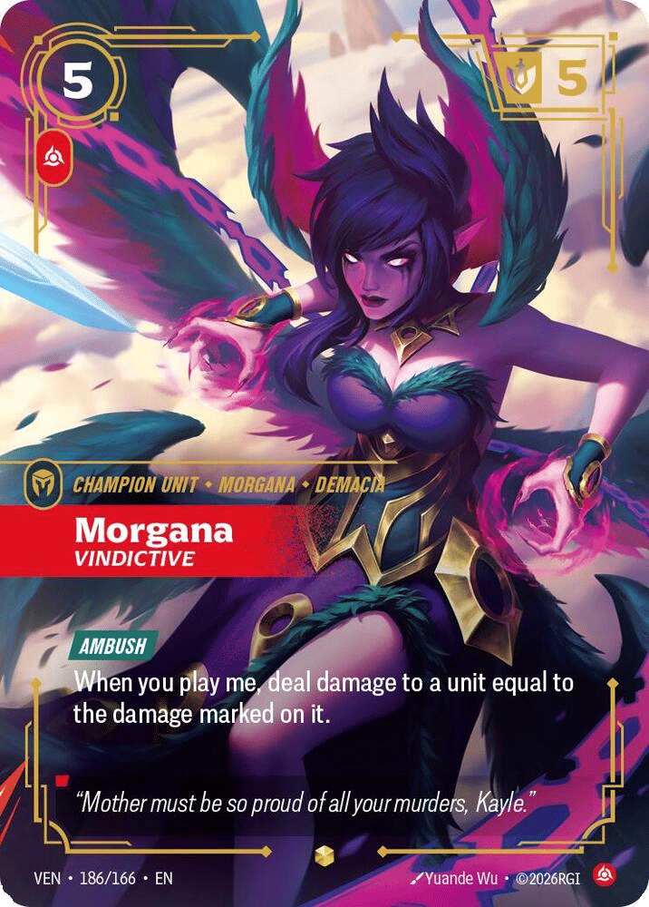 Morgana - Vindictive (Overnumbered) — Vendetta — Riftbound