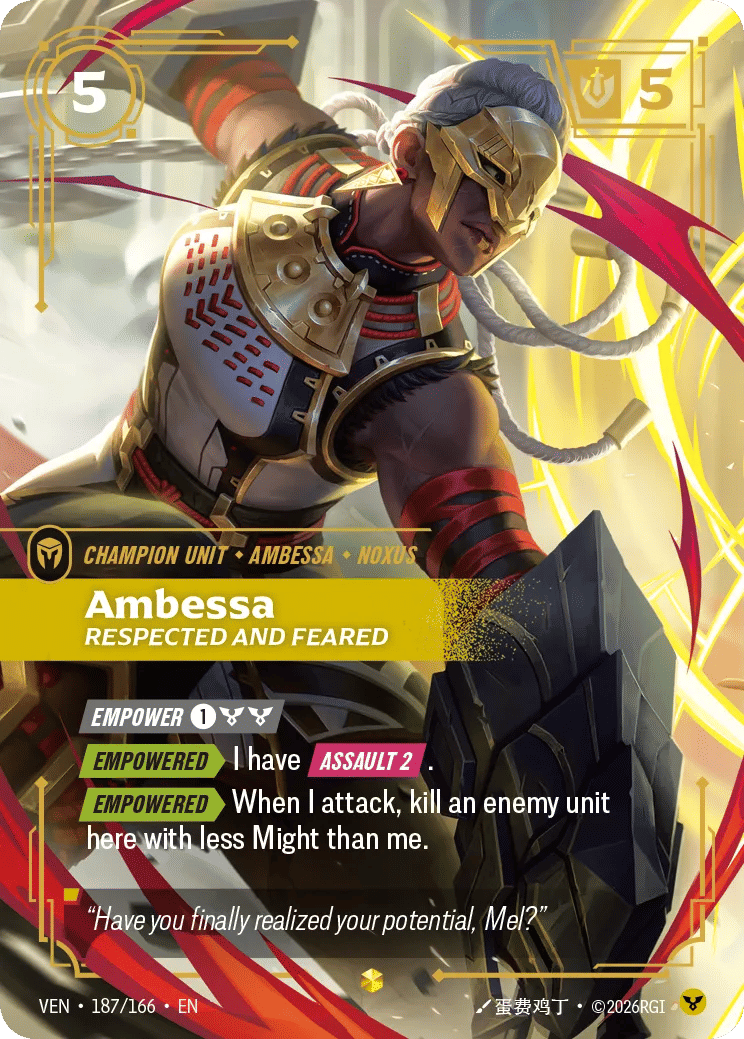Ambessa - Respected and Feared — Vendetta — Riftbound: League of Legends TCG