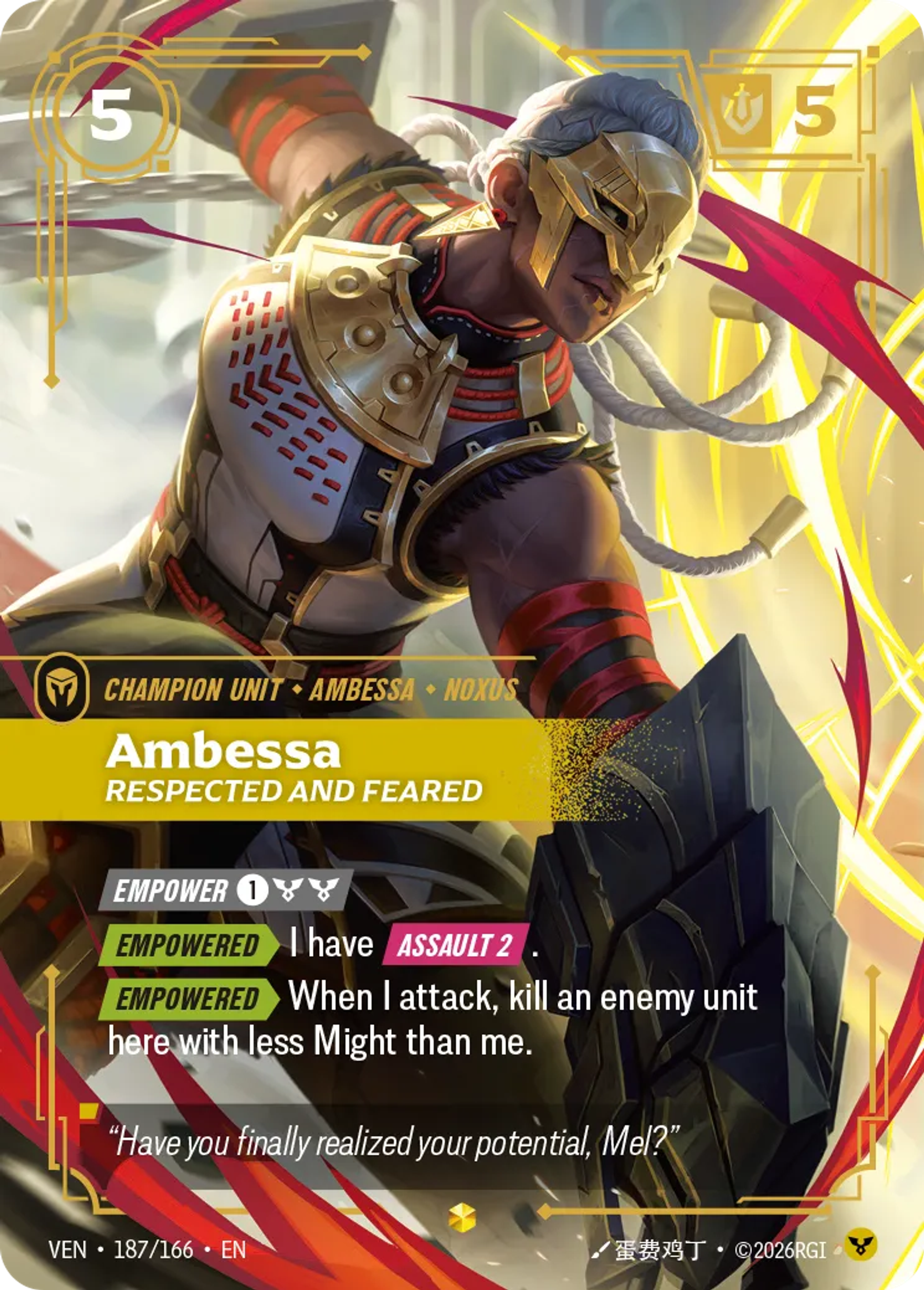 Ambessa - Respected and Feared — Vendetta — Riftbound
