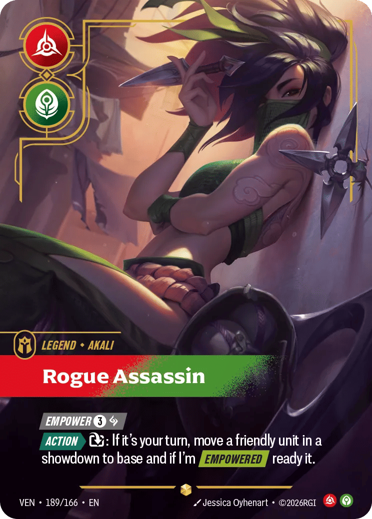 Akali - Rogue Assassin — Vendetta — Riftbound: League of Legends TCG