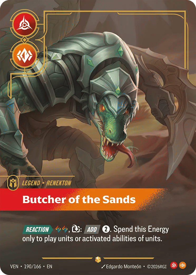 Renekton - Butcher of the Sands — Vendetta — Riftbound: League of Legends TCG