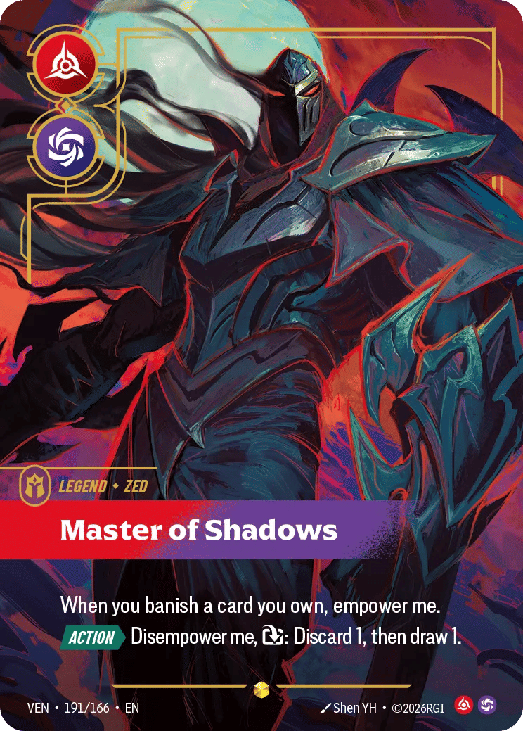 Zed - Master of Shadows — Vendetta — Riftbound: League of Legends TCG