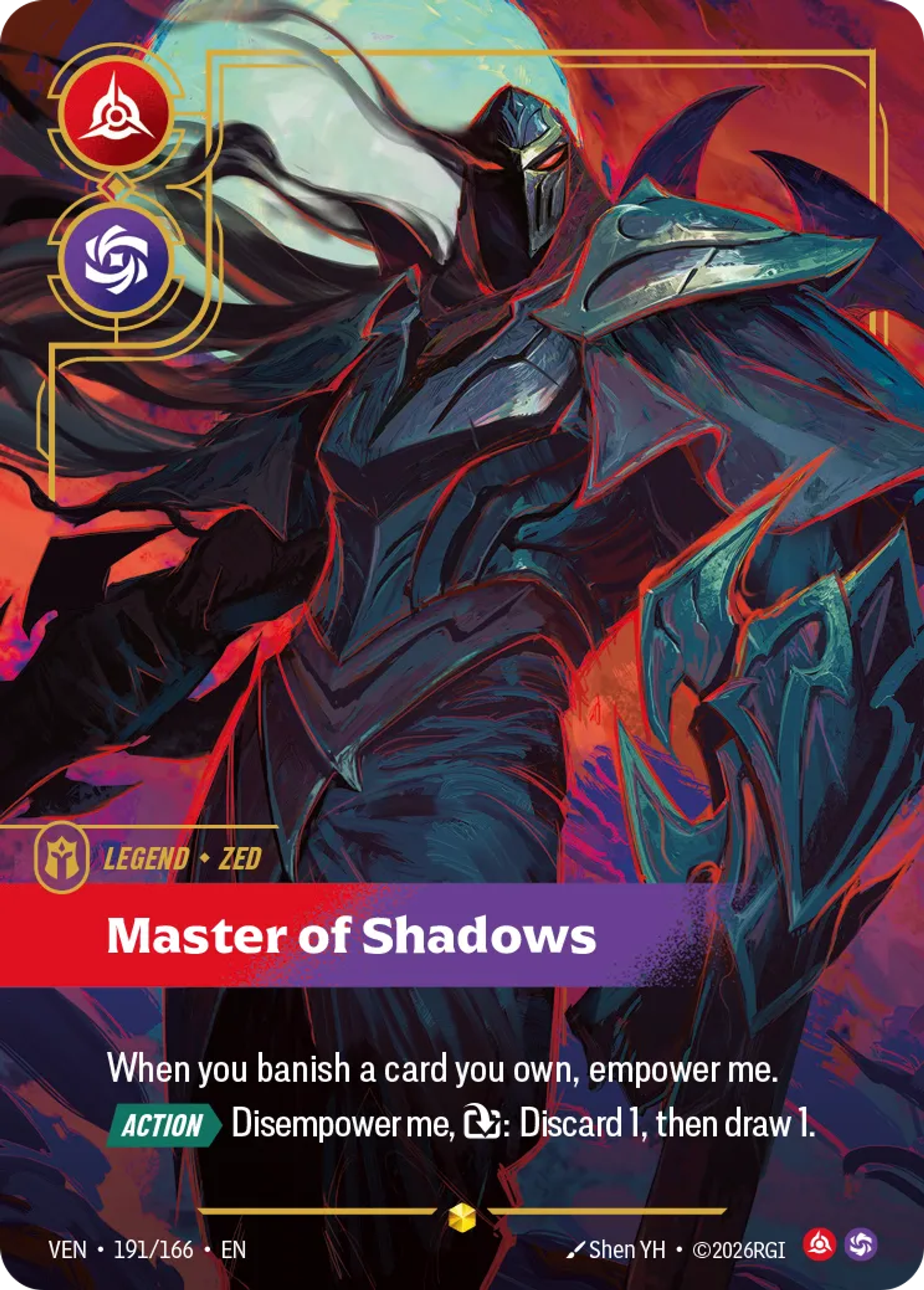 Zed - Master of Shadows — Vendetta — Riftbound