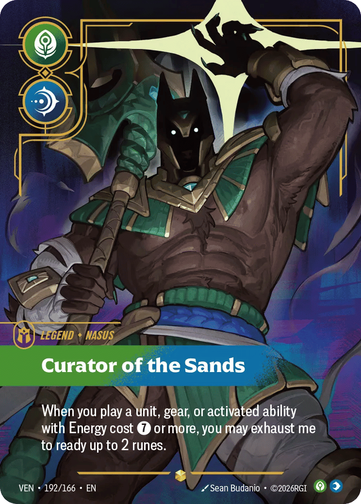 Nasus - Curator of the Sands — Vendetta — Riftbound: League of Legends TCG