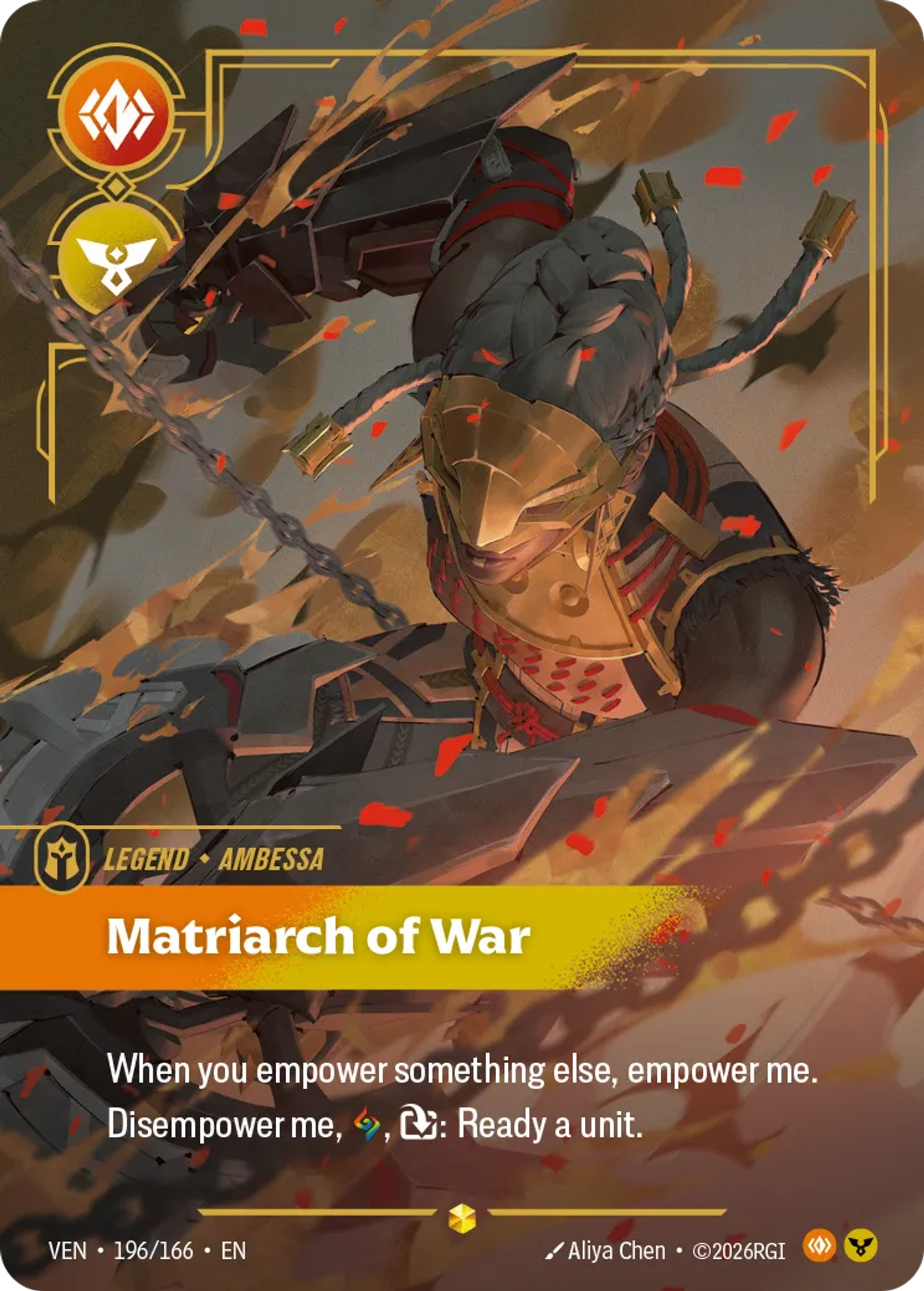 Ambessa - Matriarch of War (Overnumbered) — Vendetta — Riftbound