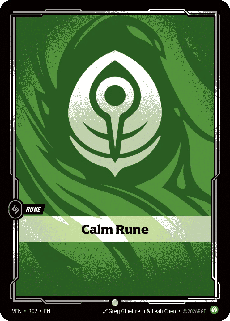 Calm Rune — Vendetta — Riftbound: League of Legends TCG