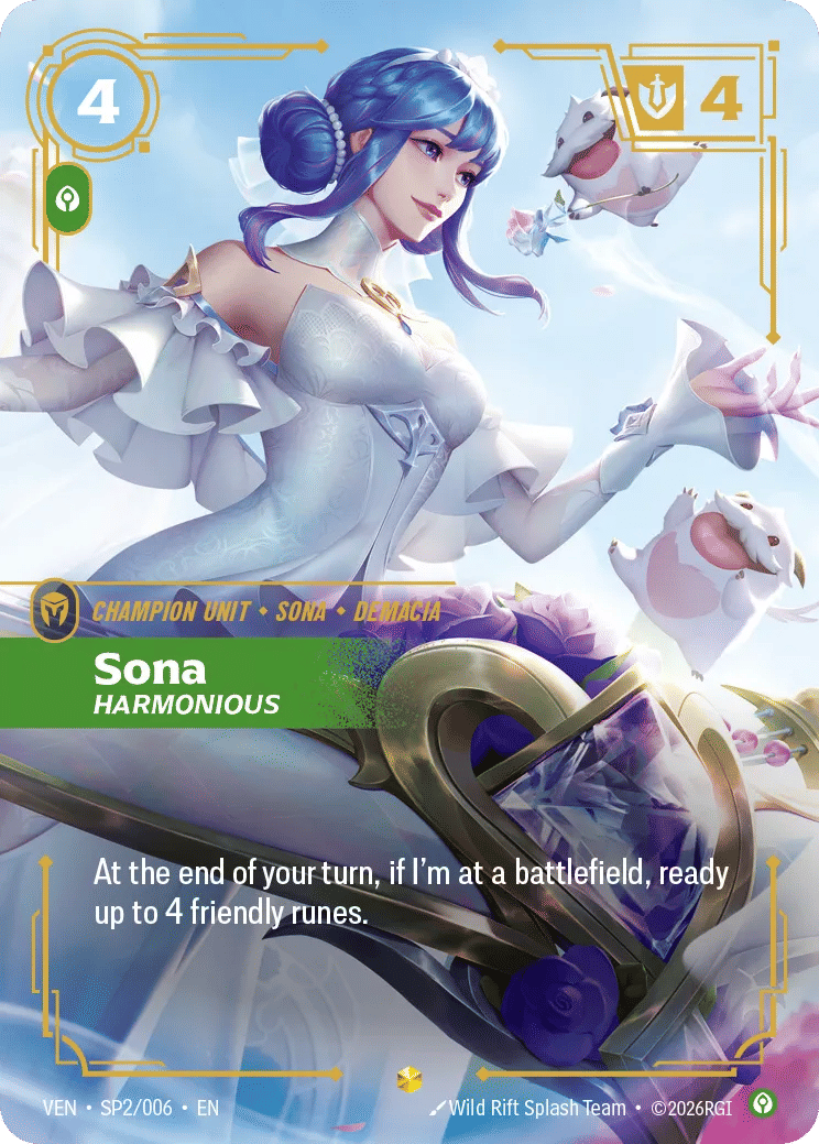 Sona - Harmonious — Vendetta — Riftbound: League of Legends TCG