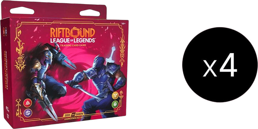 Vendetta : Showdown Decks - Zed vs Shen Display — Vendetta — Riftbound: League of Legends TCG