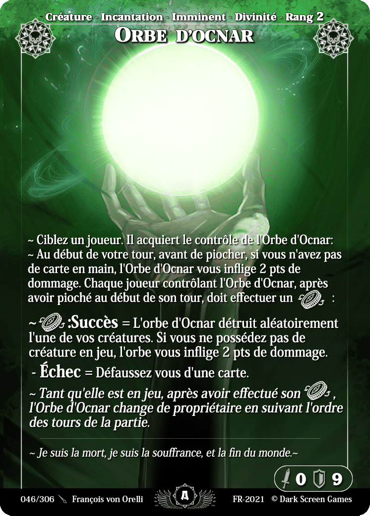 Orbe D'Ocnar — Test FR 2021 — Rise TCG