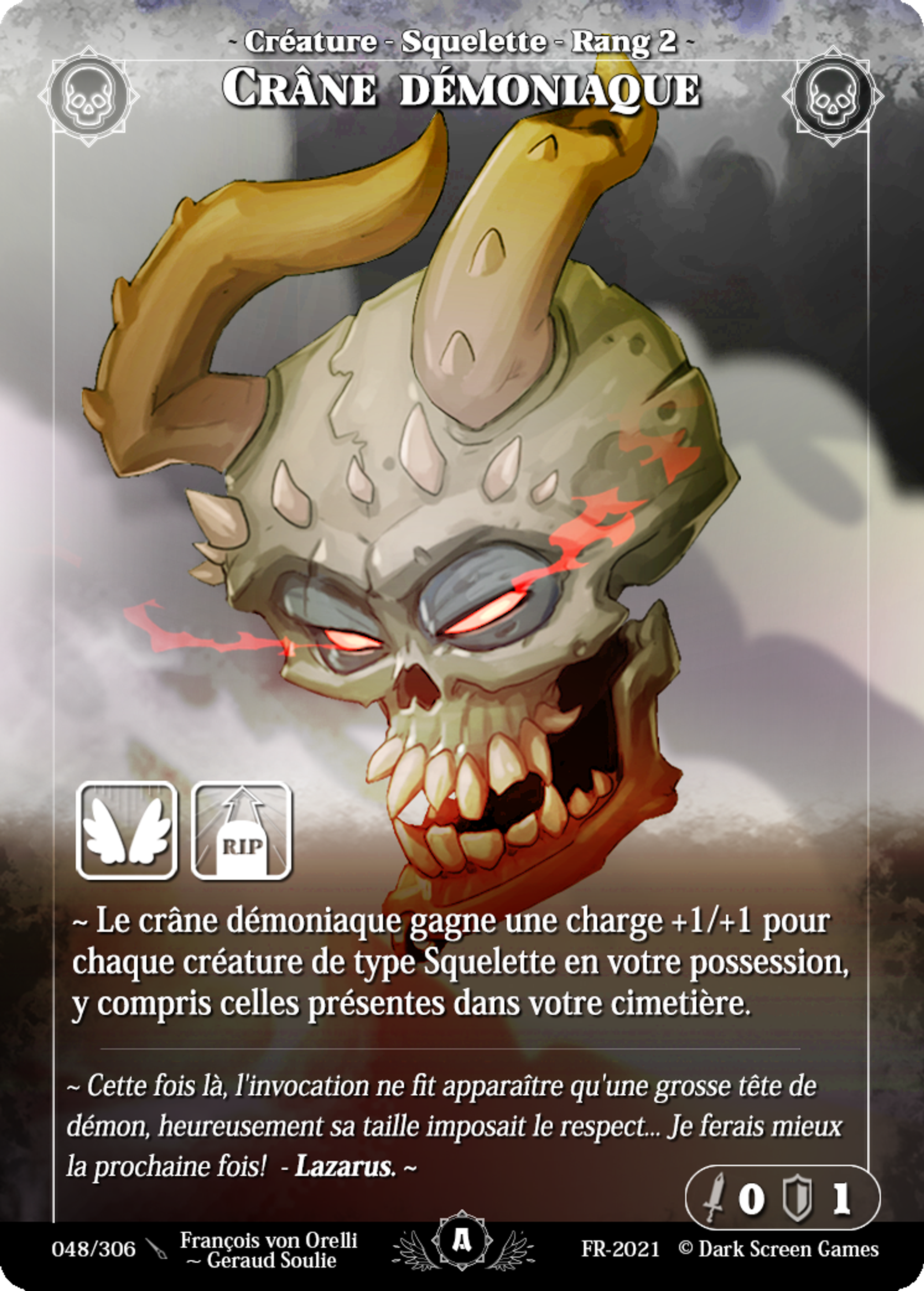 Crâne Démoniaque — Test FR 2021 — Rise TCG