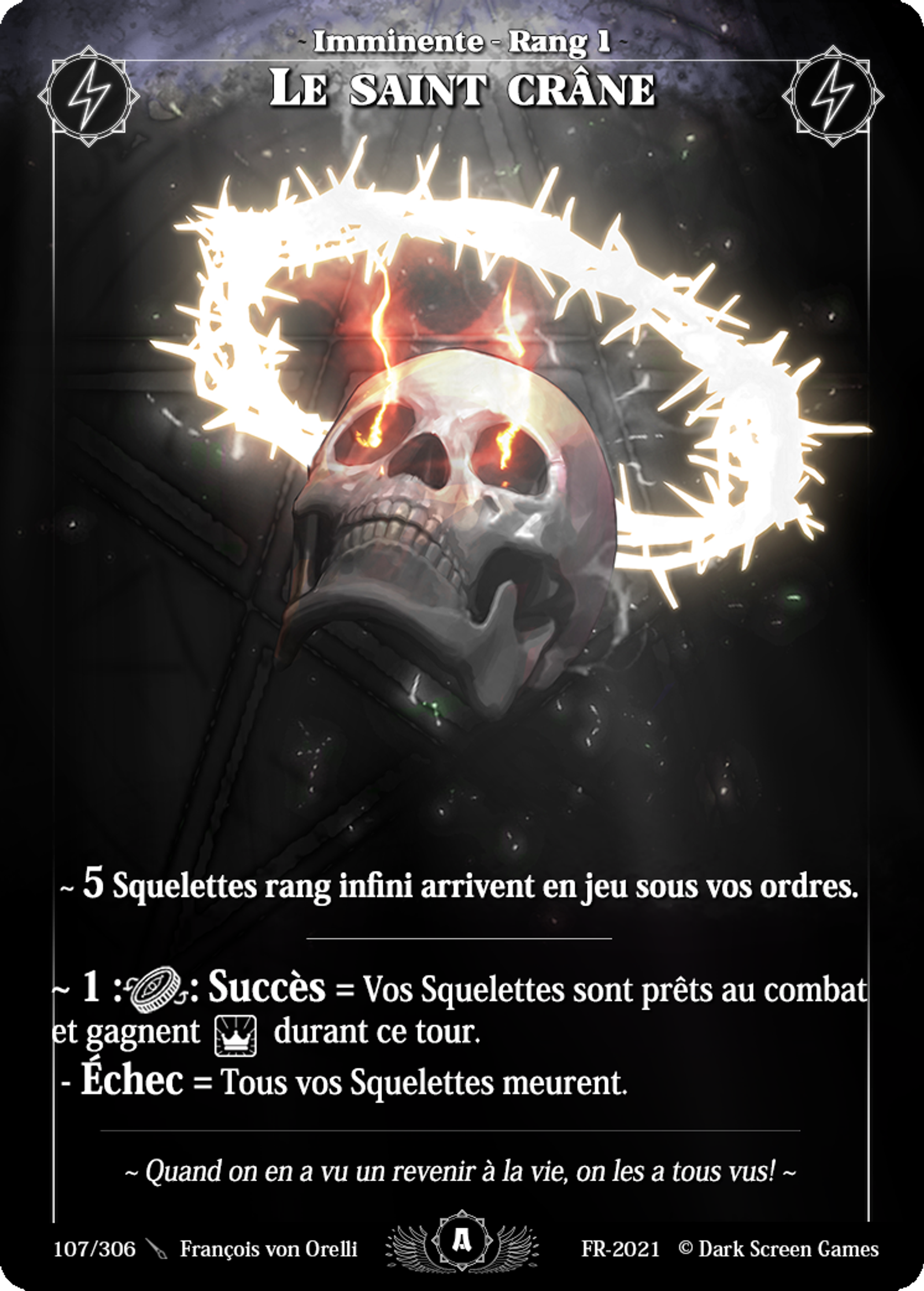 Le Saint Crâne — Test FR 2021 — Rise TCG