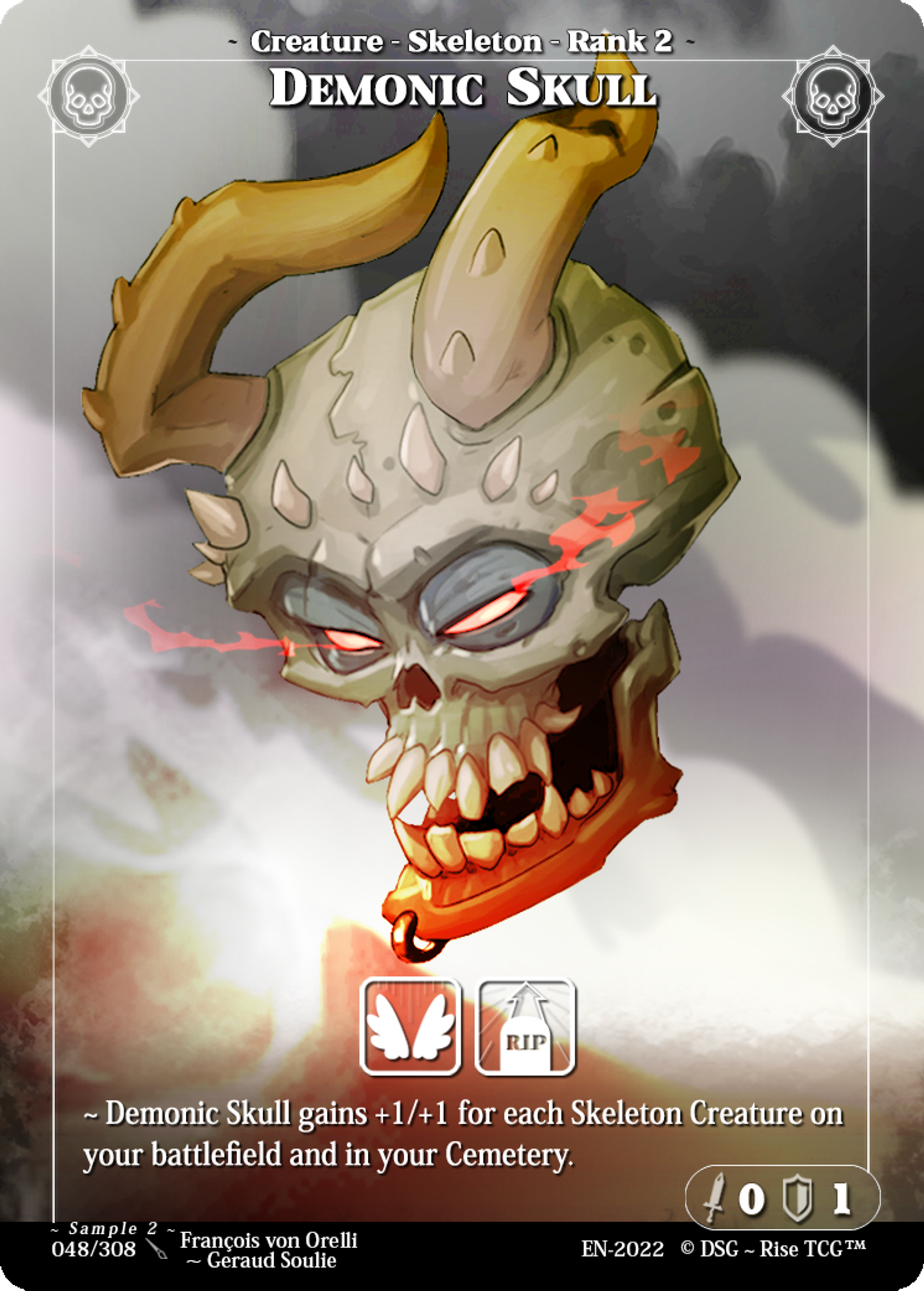 Demonic Skull — Sample 2 — Rise TCG