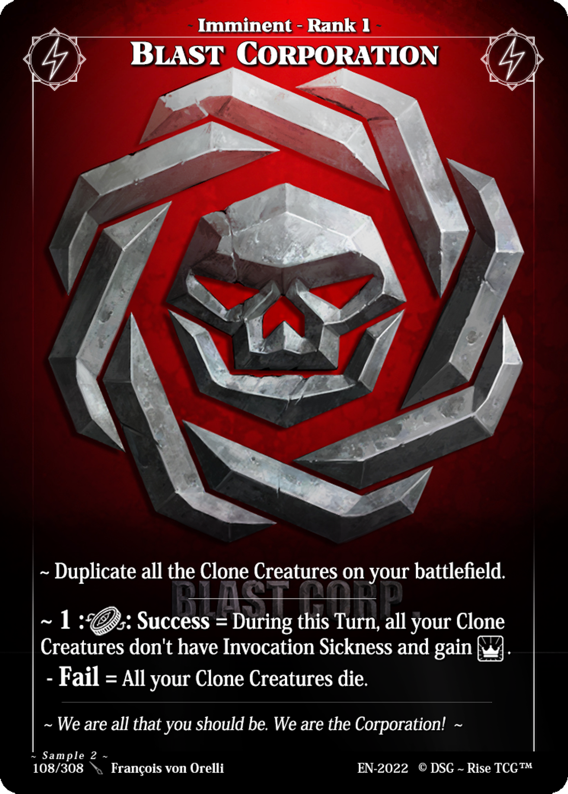 Blast Corporation — Sample 2 — Rise TCG