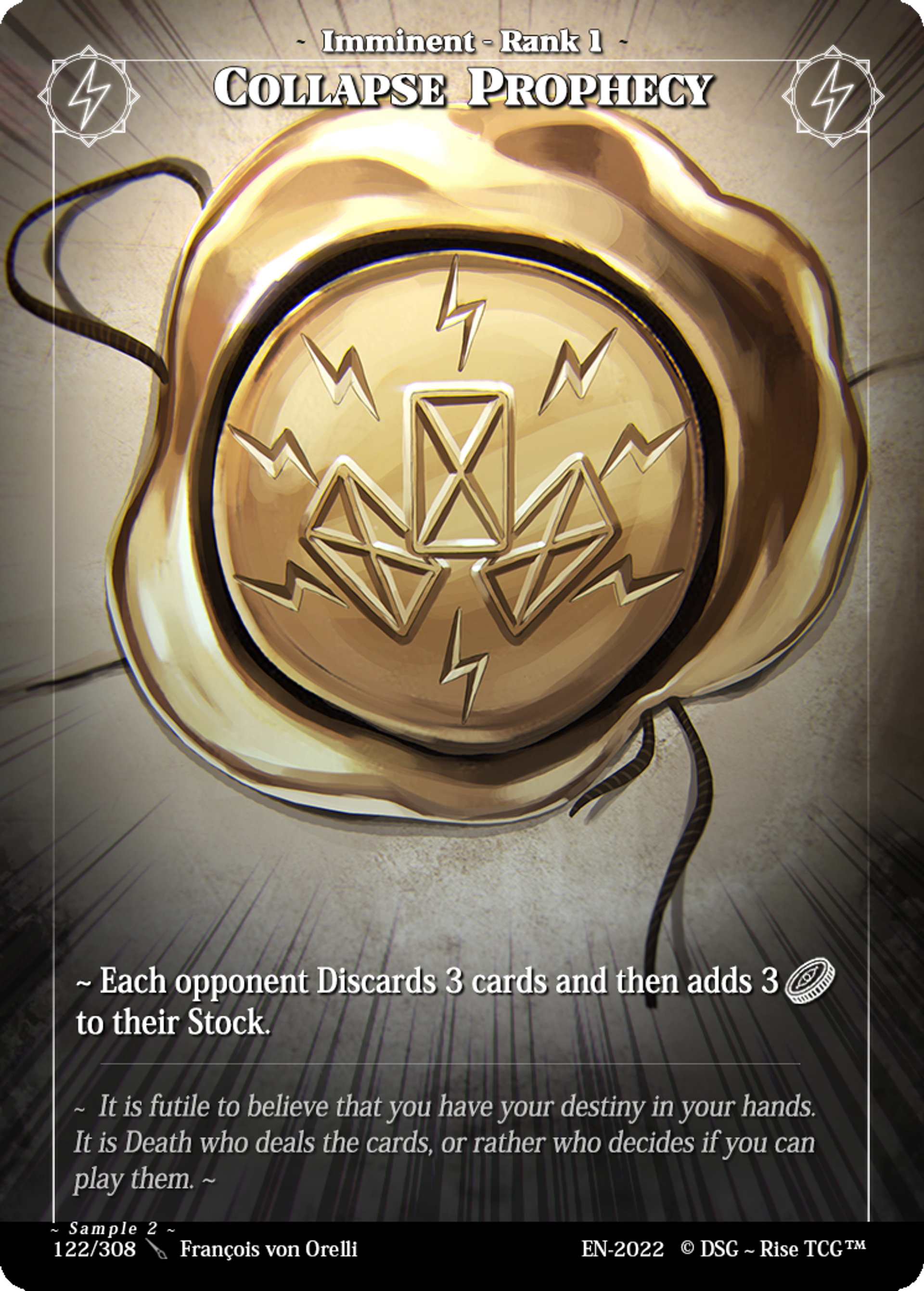 Collapse Prophecy — Sample 2 — Rise TCG