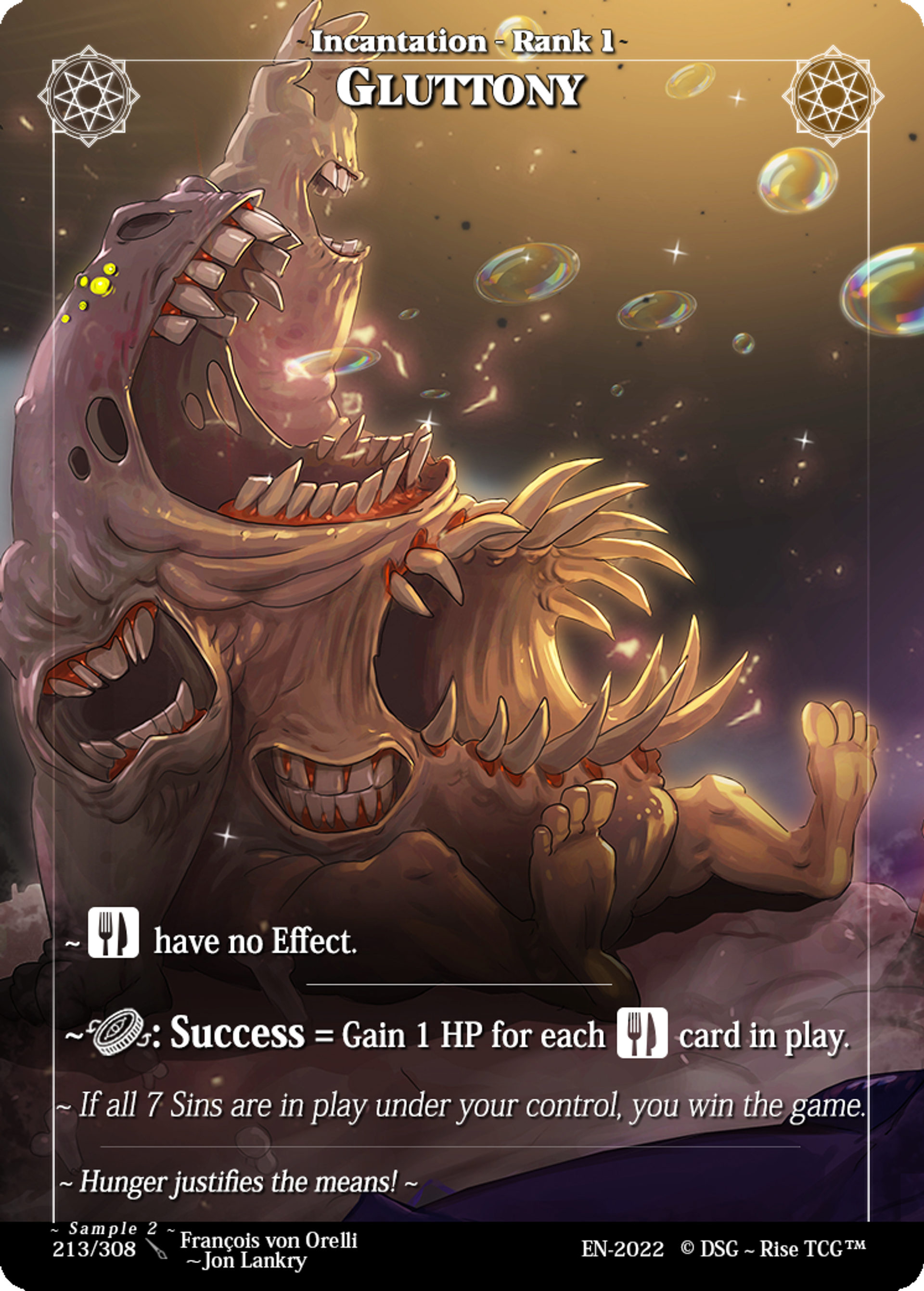 Gluttony — Sample 2 — Rise TCG
