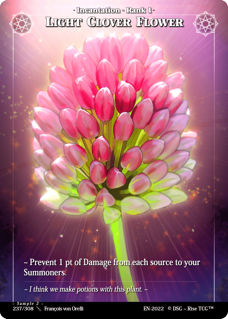Light Clover Flower — Sample 2 — Rise TCG