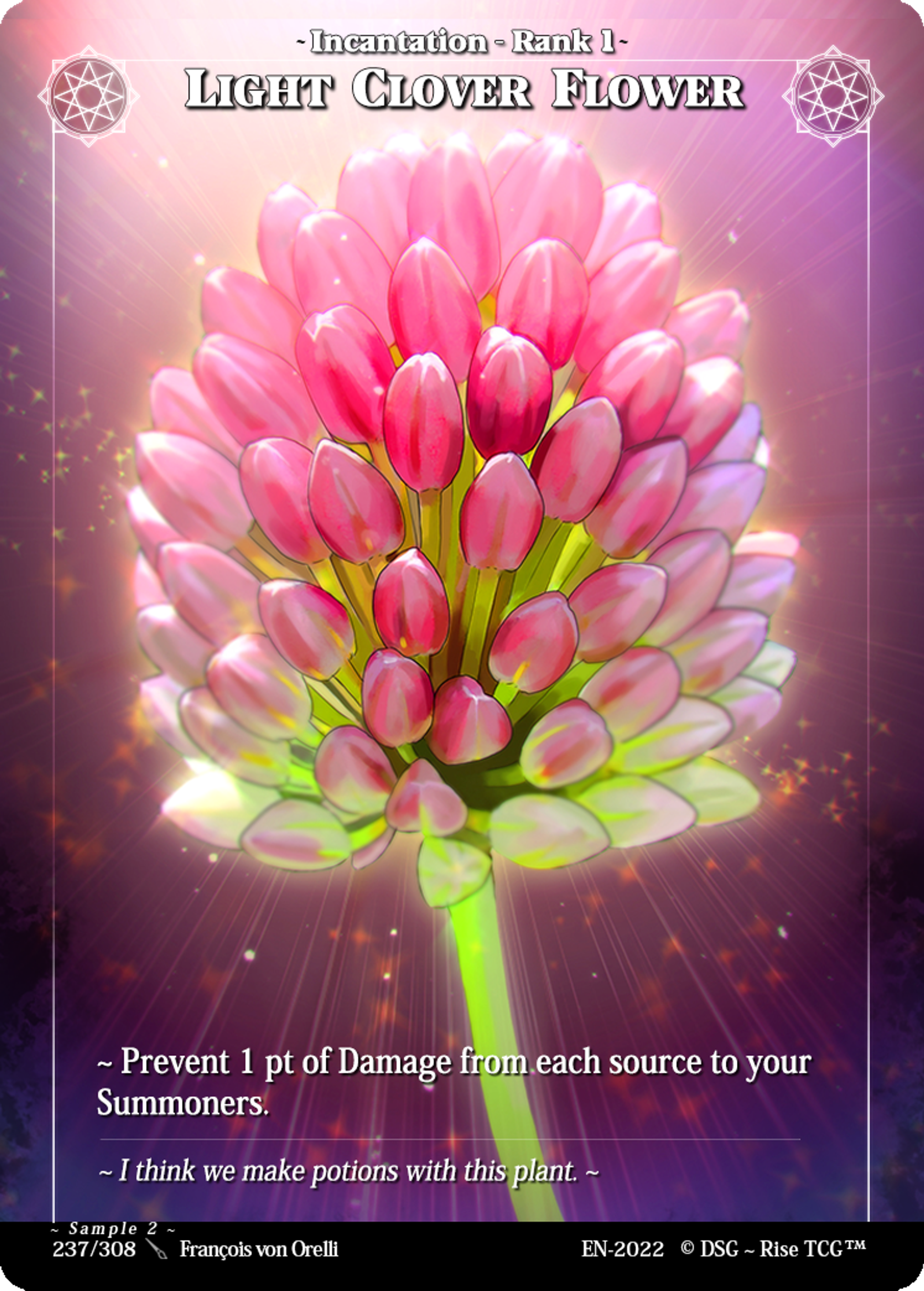 Light Clover Flower — Sample 2 — Rise TCG