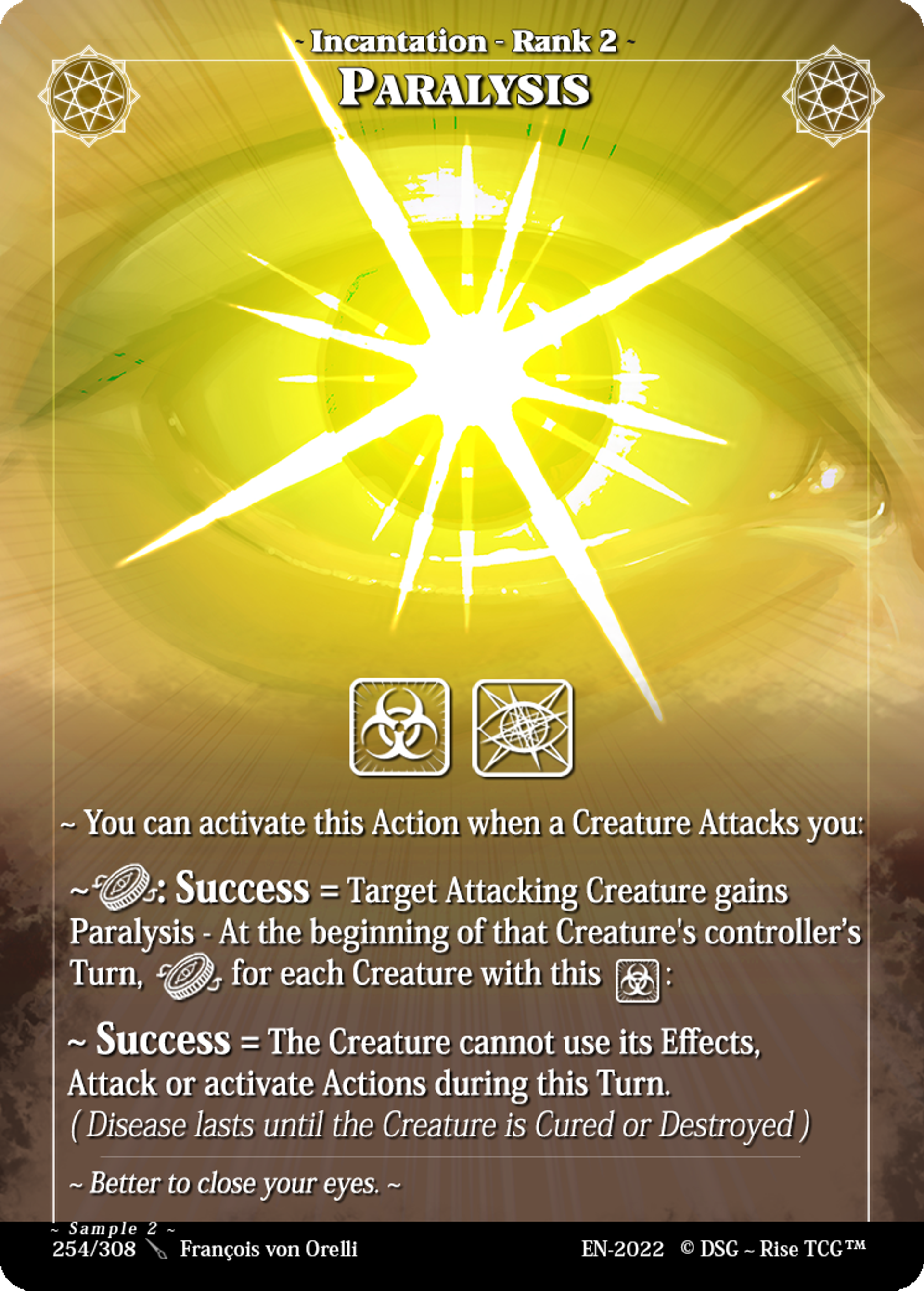 Paralysis — Sample 2 — Rise TCG