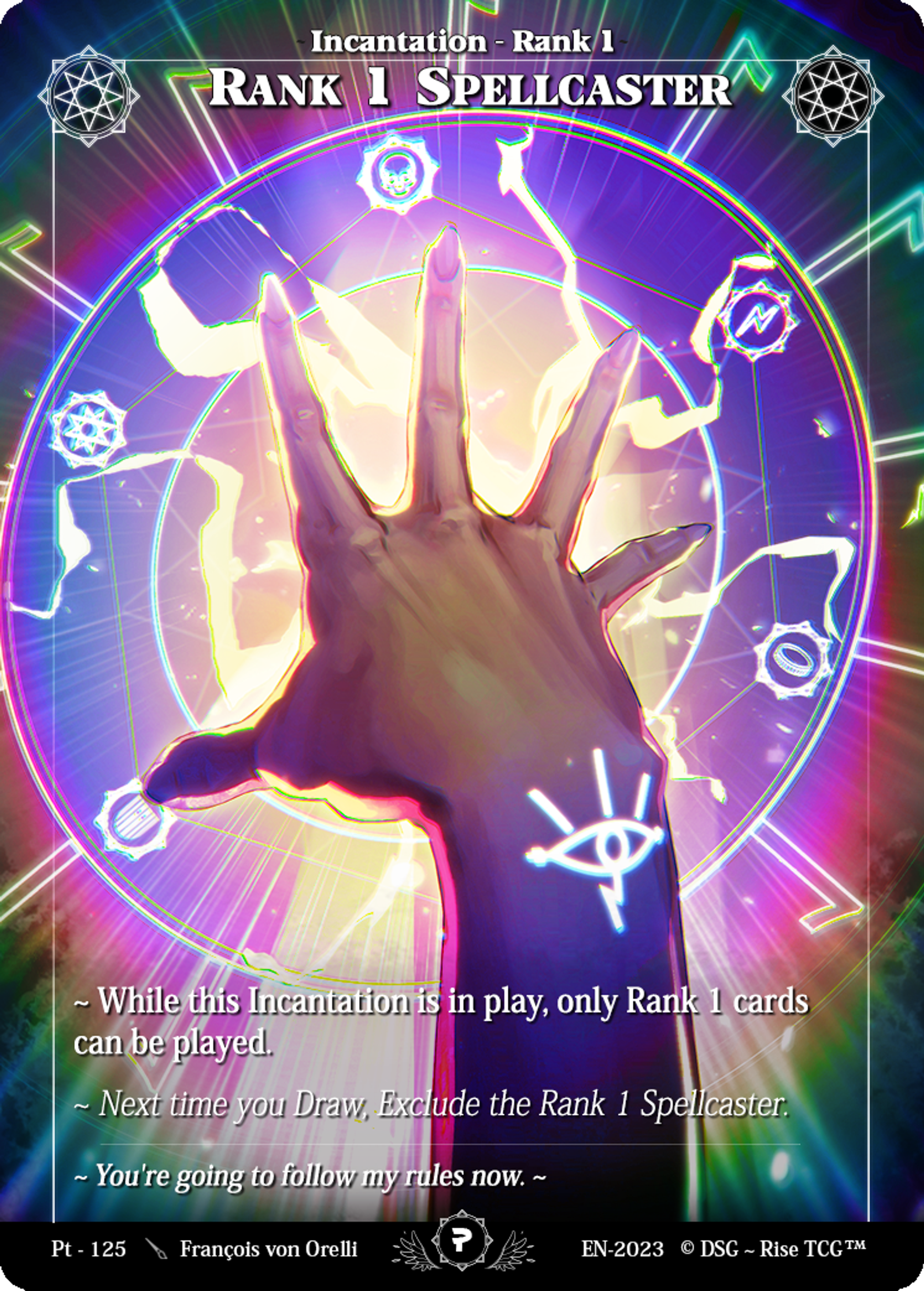 Rank 1 Spellcaster — Patreon / Prestige — Rise TCG