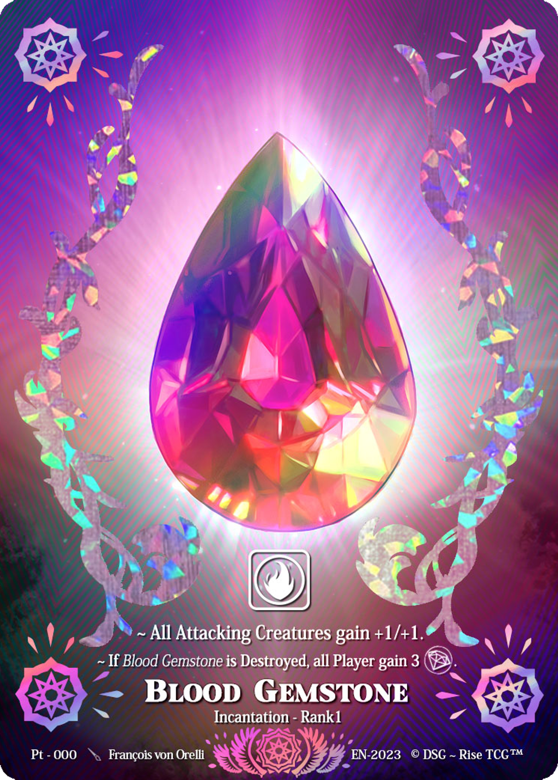 Blood Gemstone — Patreon / Prestige — Rise TCG