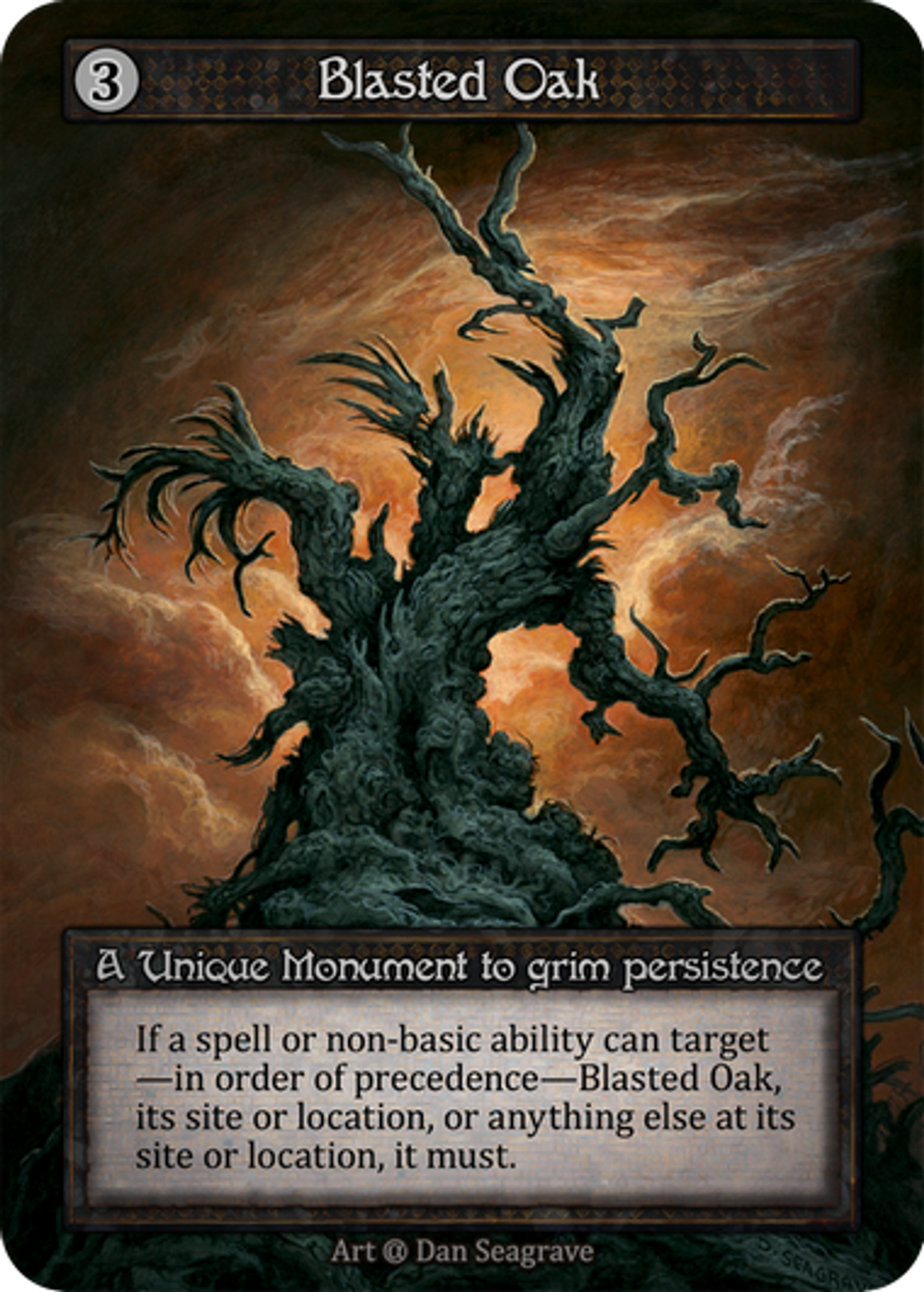 Blasted Oak — Alpha — Sorcery: Contested Realm