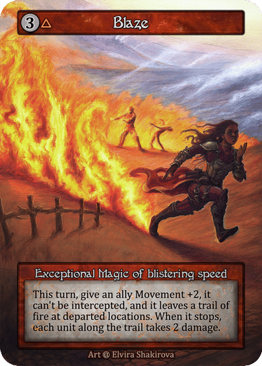 Blaze — Alpha — Sorcery: Contested Realm