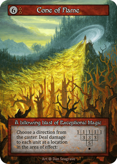Cone of Flame from Alpha - Sorcery: Contested Realm