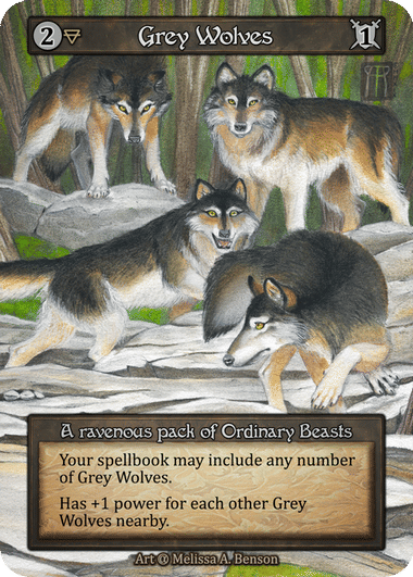 Grey Wolves from Alpha - Sorcery: Contested Realm