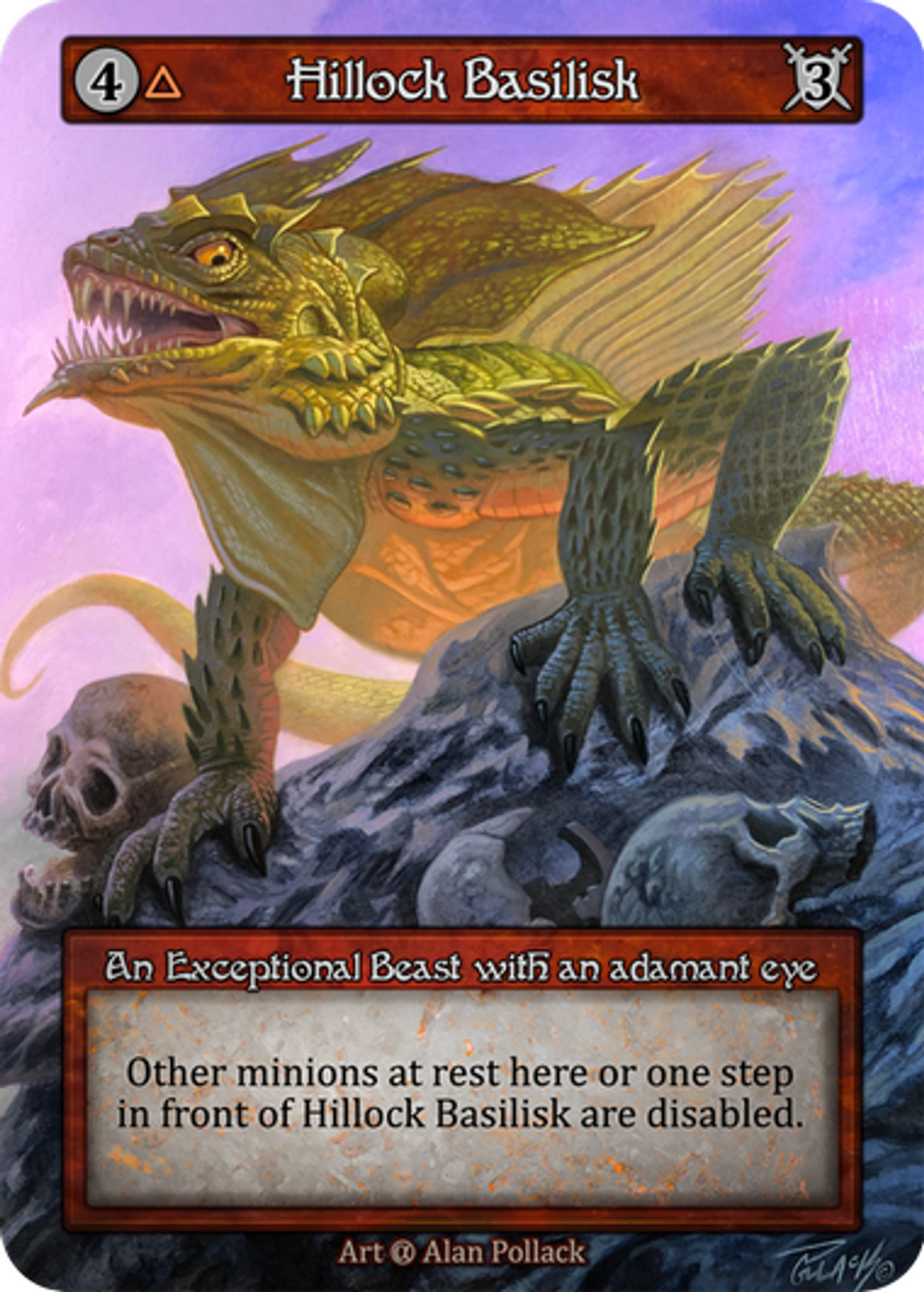 Hillock Basilisk — Alpha — Sorcery: Contested Realm