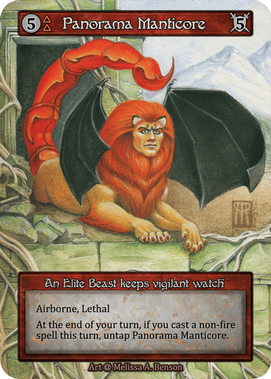 Panorama Manticore from Alpha - Sorcery: Contested Realm