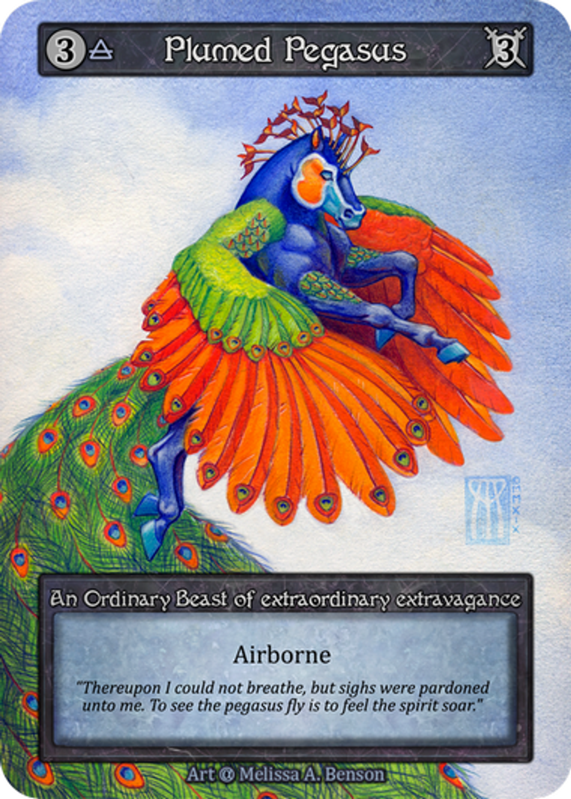 Plumed Pegasus — Alpha — Sorcery: Contested Realm