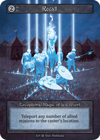 Recall — Alpha — Sorcery: Contested Realm