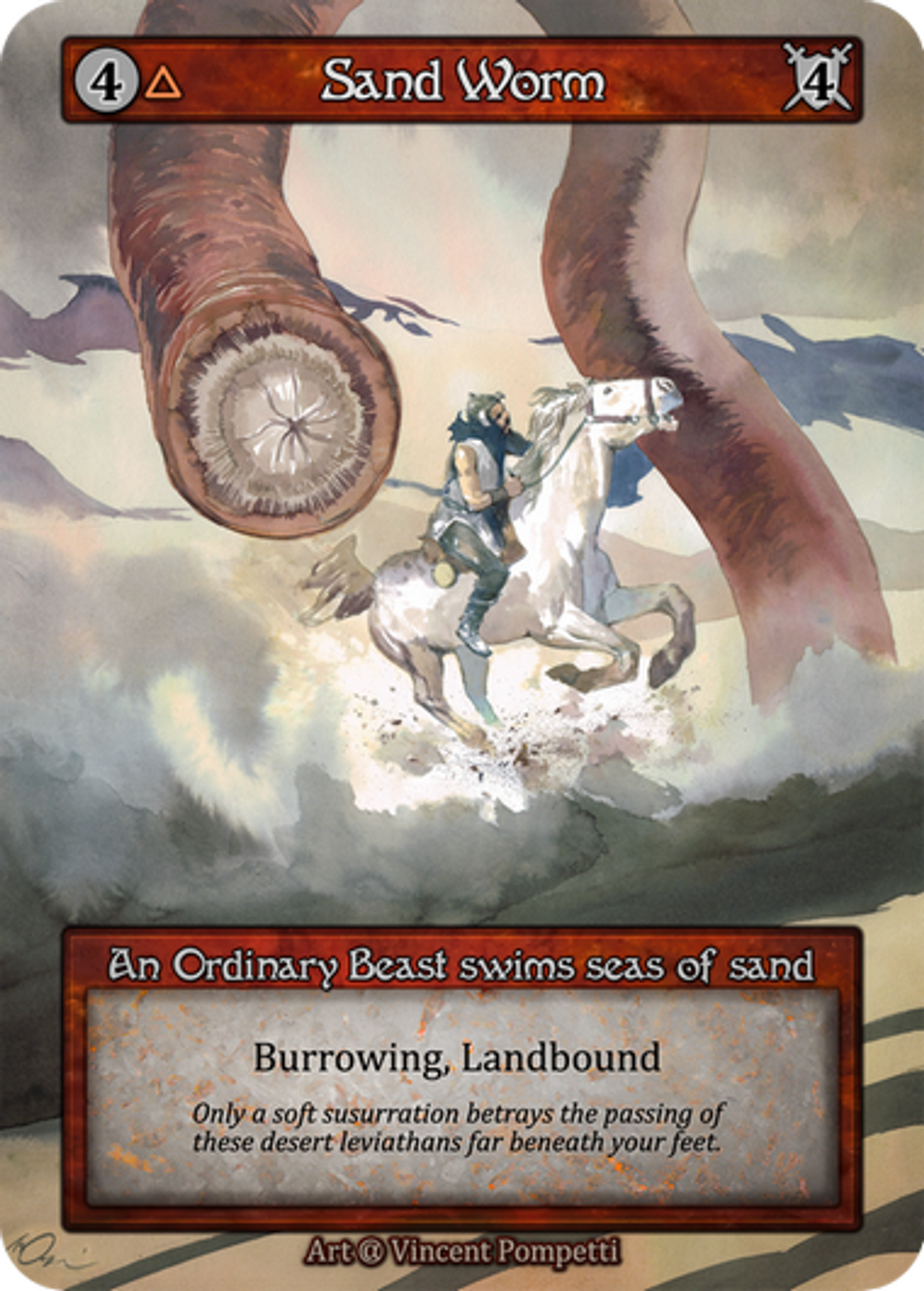 Sand Worm — Alpha — Sorcery: Contested Realm