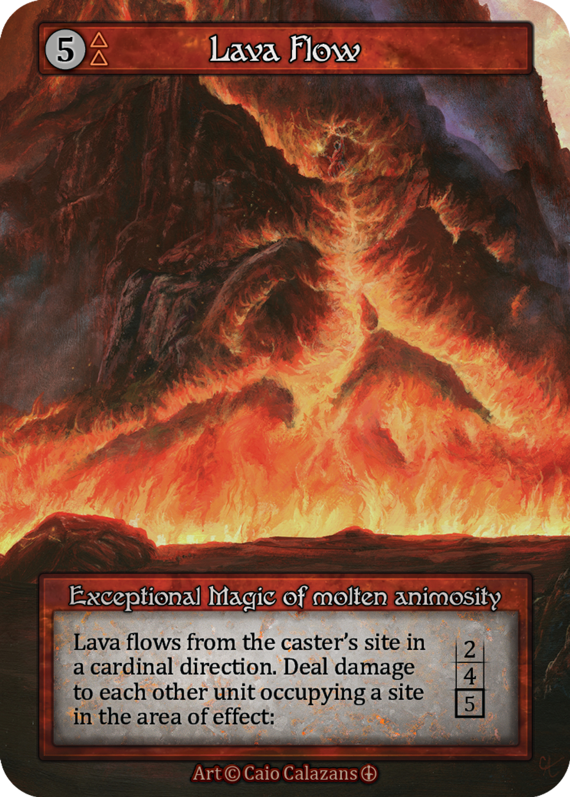 Lava Flow — Arthurian Legends — Sorcery: Contested Realms