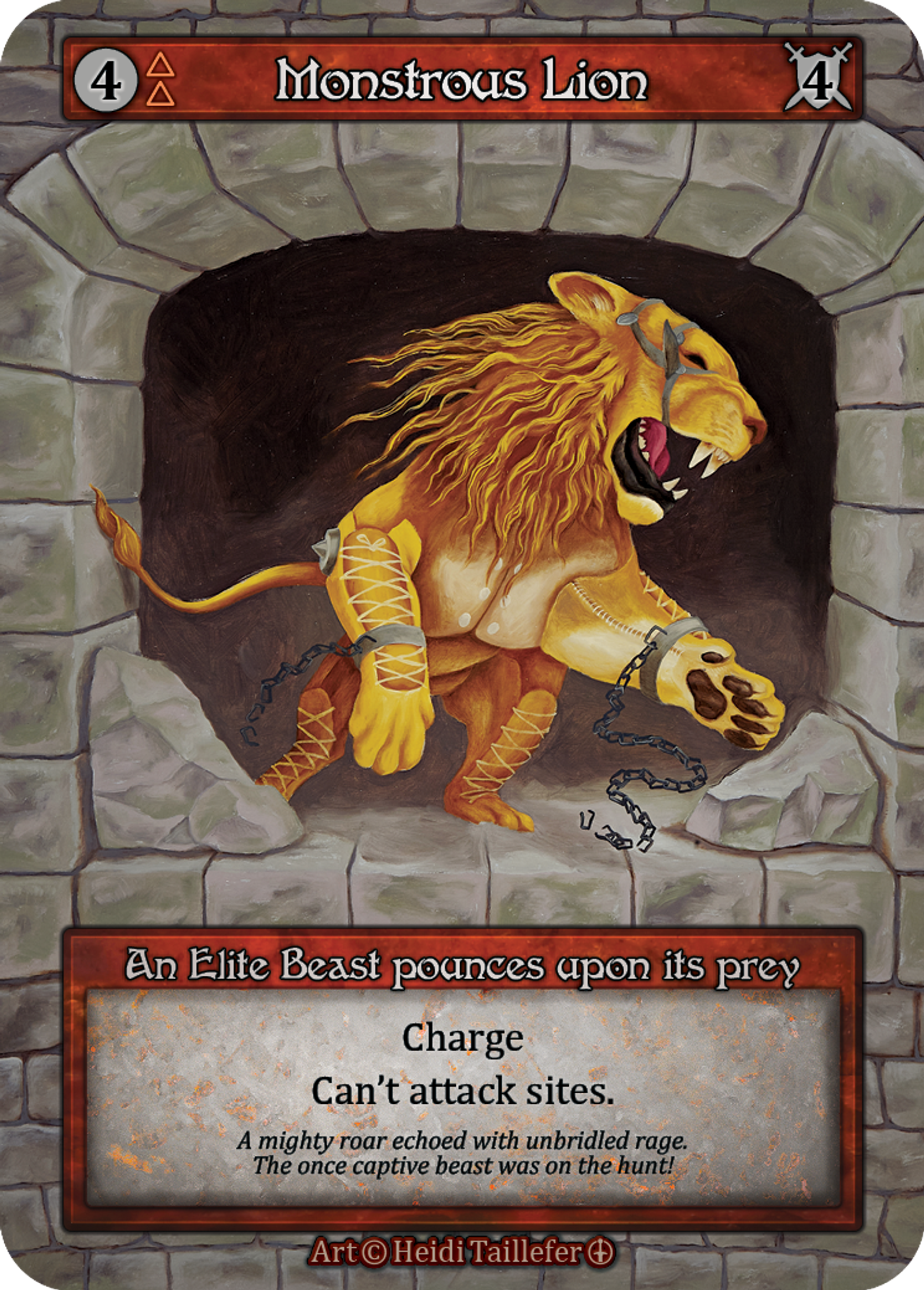 Monstrous Lion — Arthurian Legends — Sorcery: Contested Realms