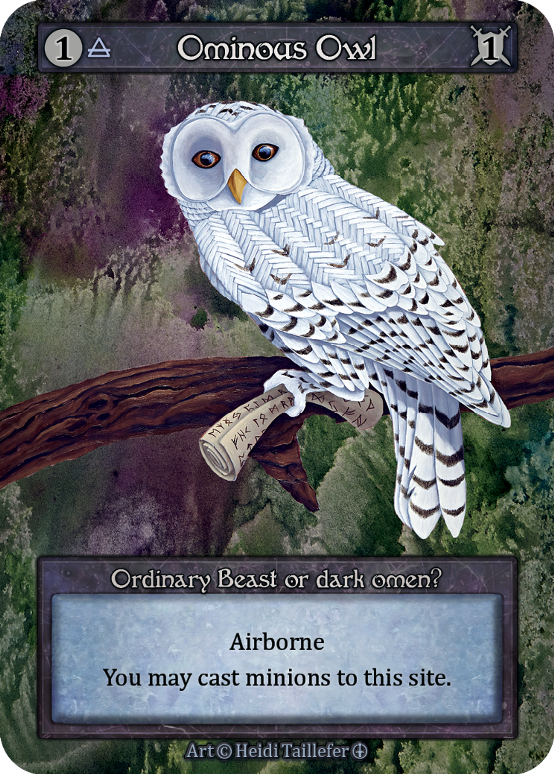 Ominous Owl — Arthurian Legends — Sorcery: Contested Realms