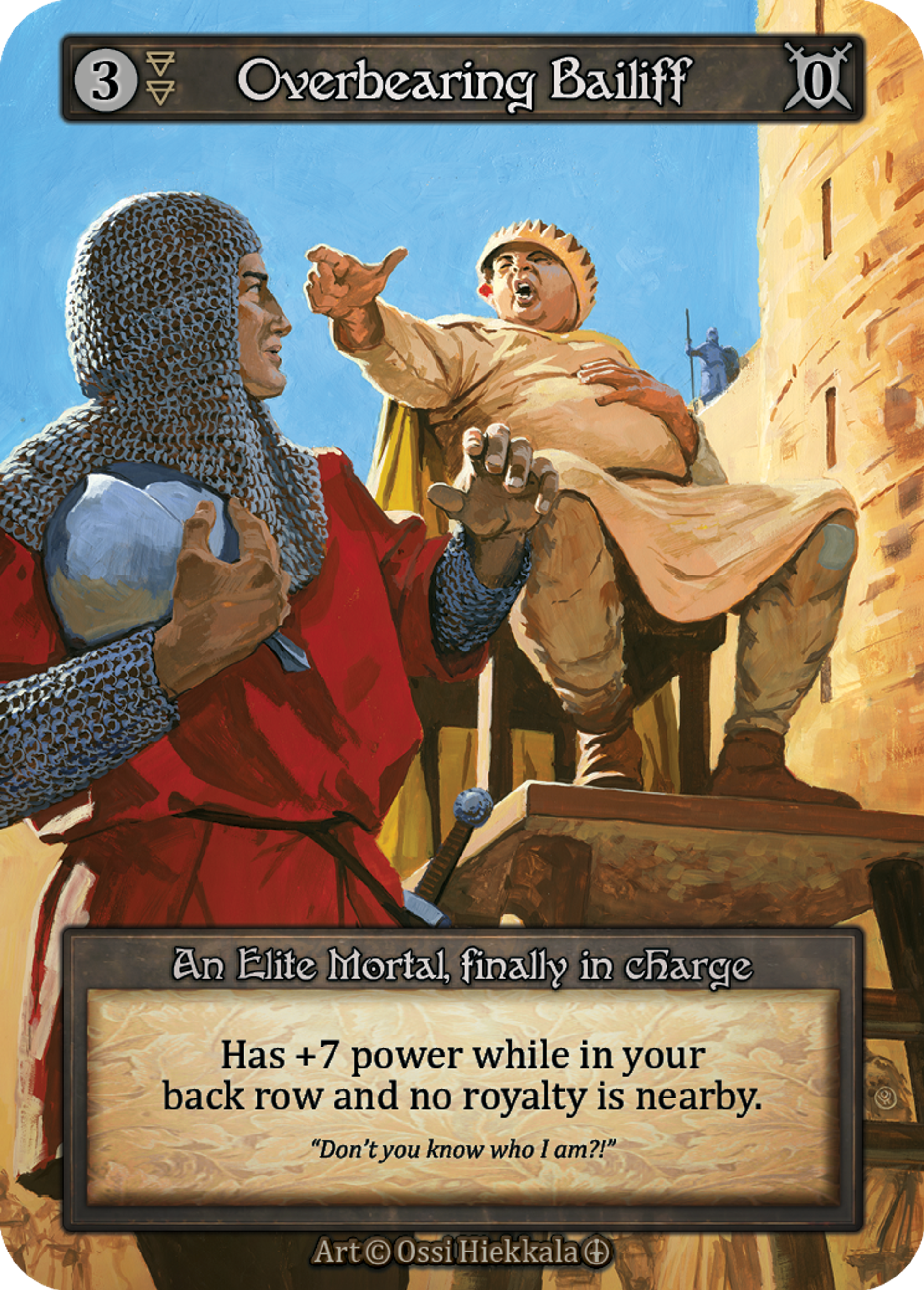 Overbearing Bailiff — Arthurian Legends — Sorcery: Contested Realms