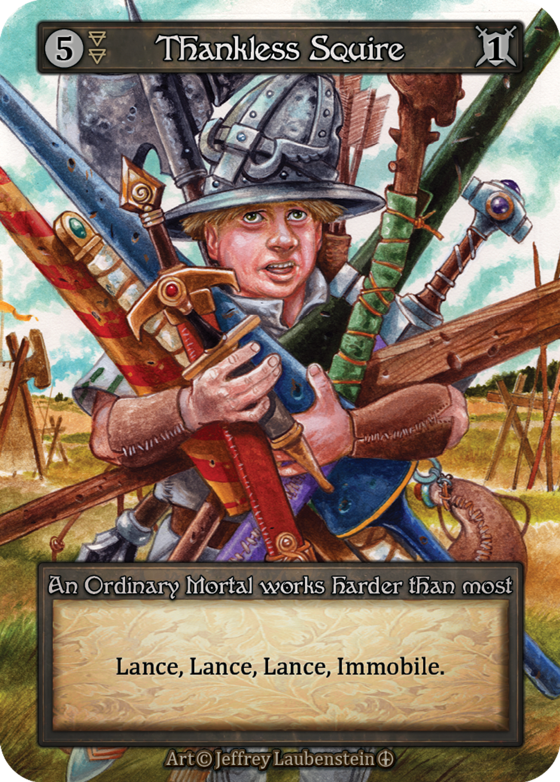 Thankless Squire — Arthurian Legends — Sorcery: Contested Realms