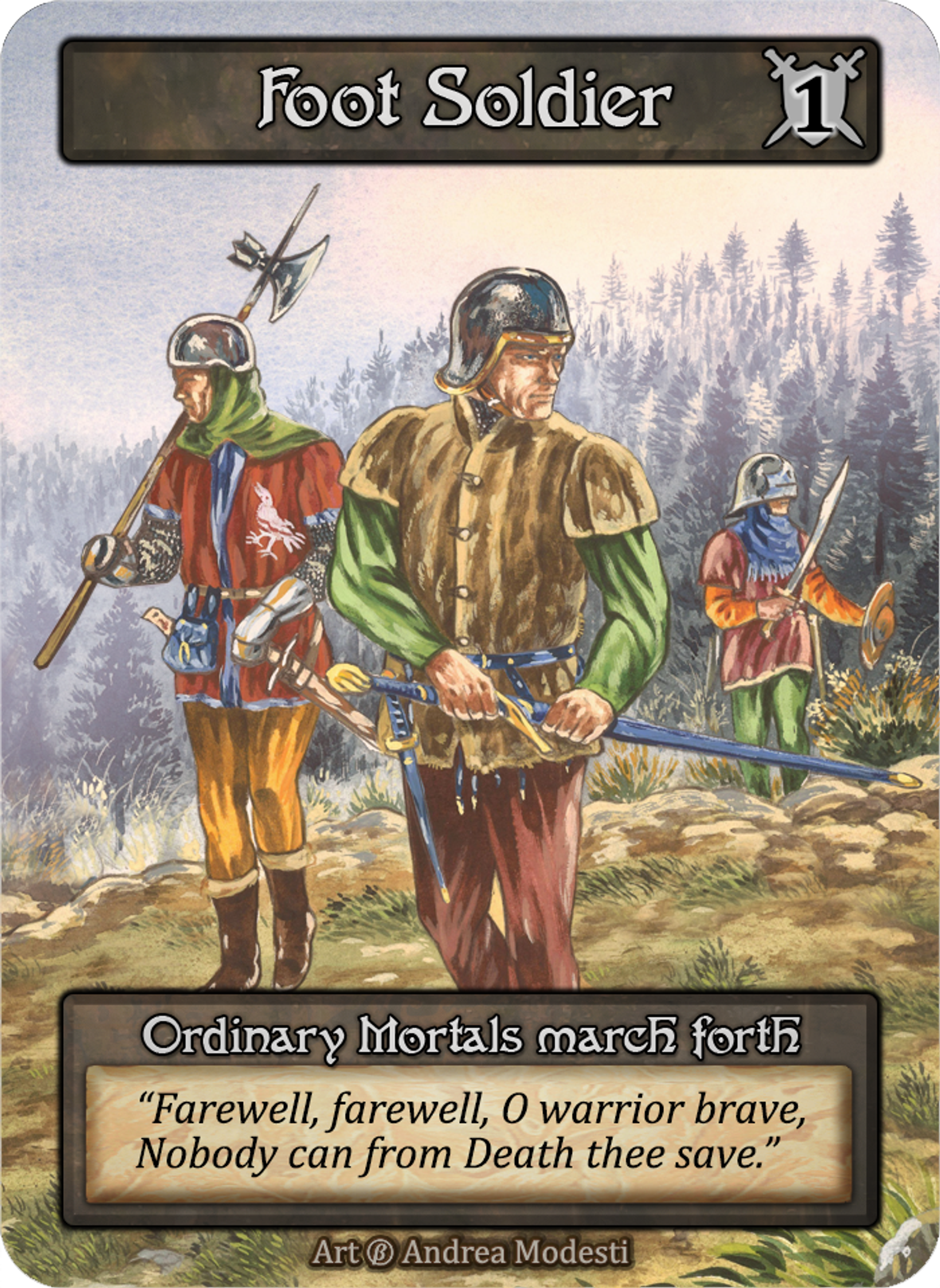 Foot Soldier 1 — Beta — Sorcery: Contested Realm