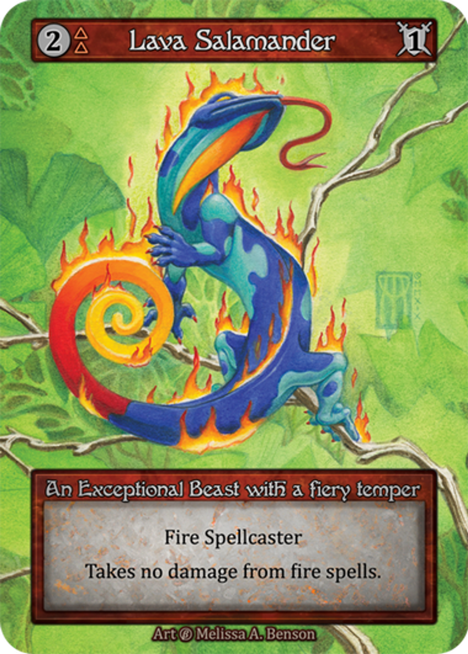 Lava Salamander — Beta — Sorcery: Contested Realm