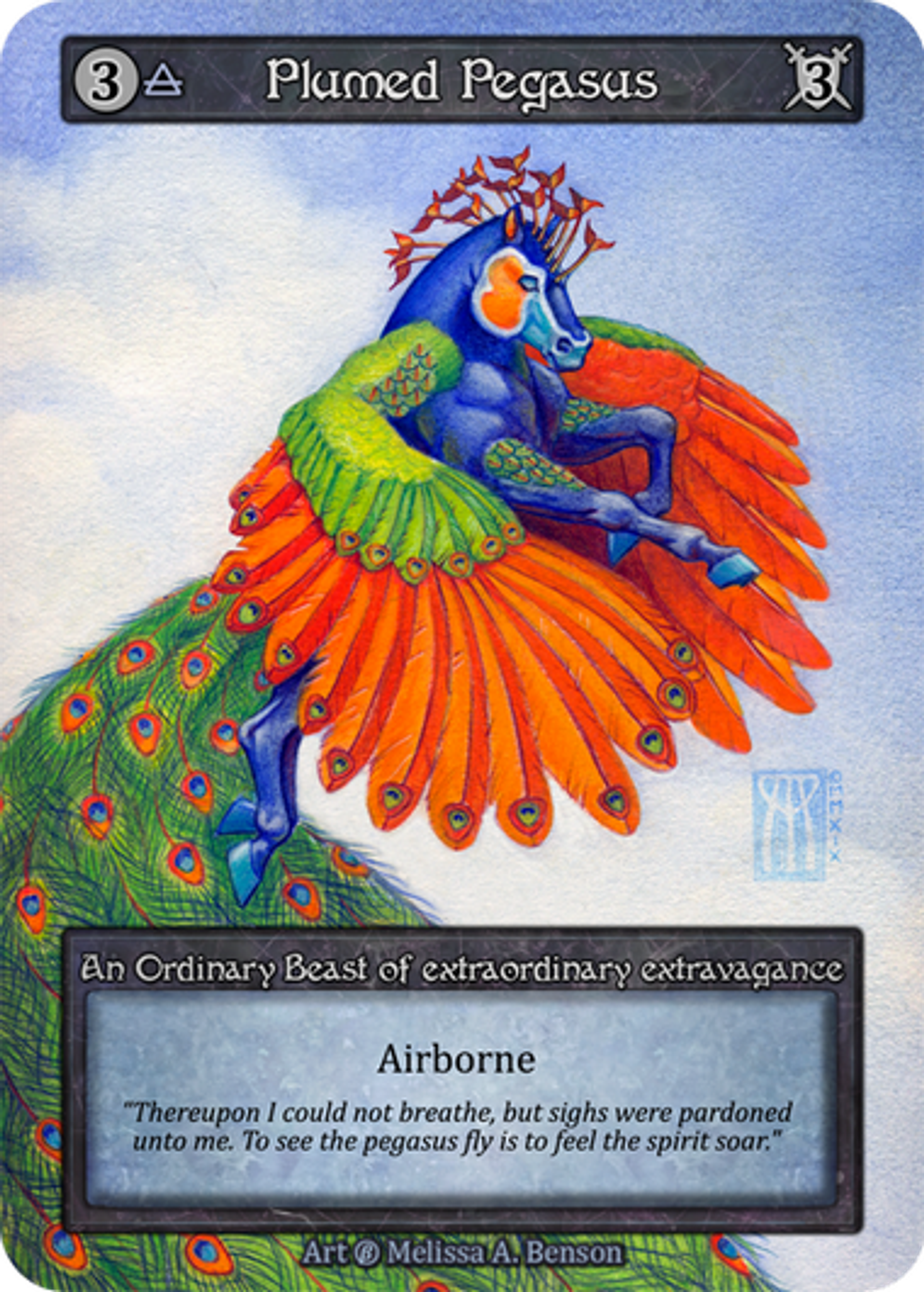 Plumed Pegasus — Beta — Sorcery: Contested Realms